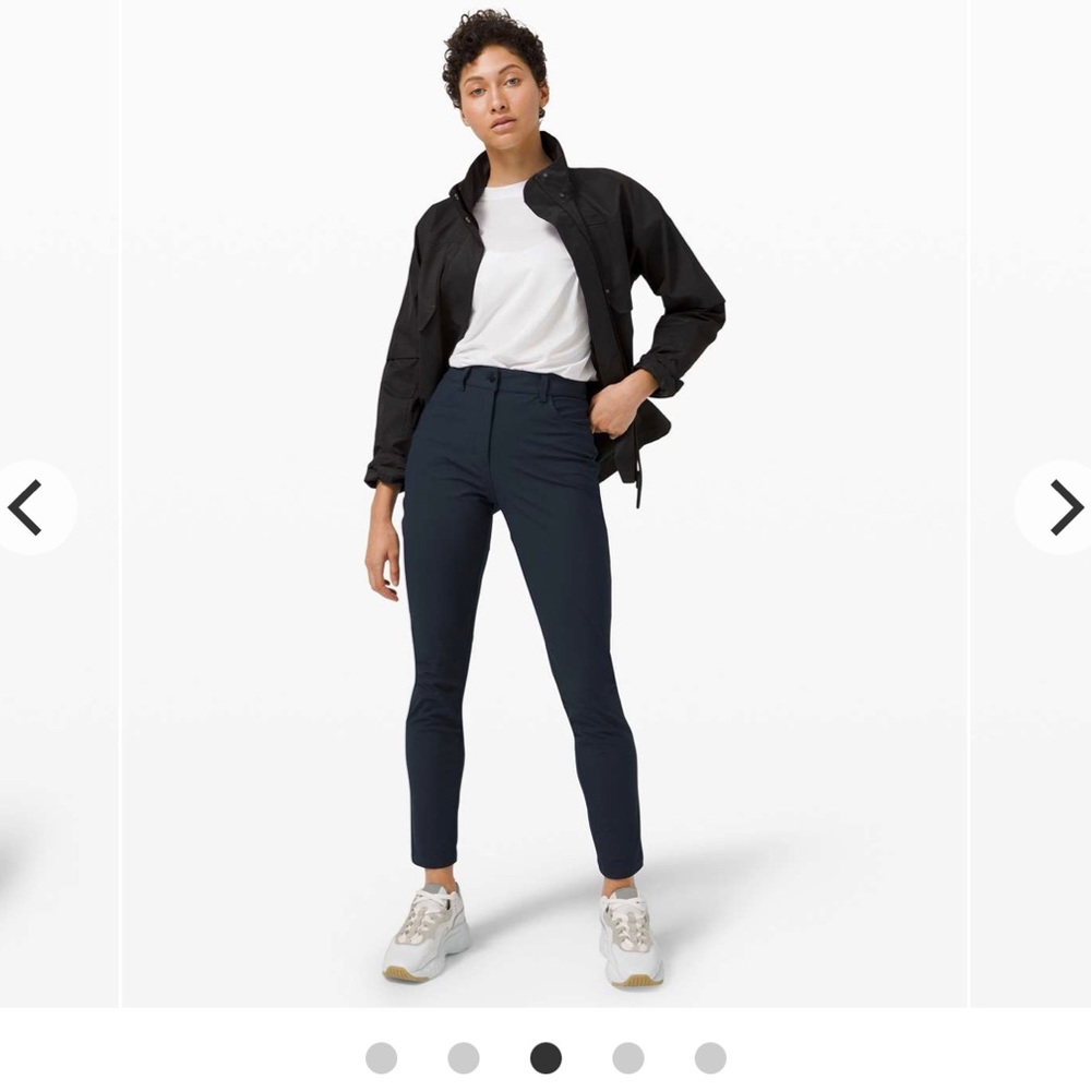 LULULEMON City Sleek Slim Fit HR High Rise Pant Navy size 8/10